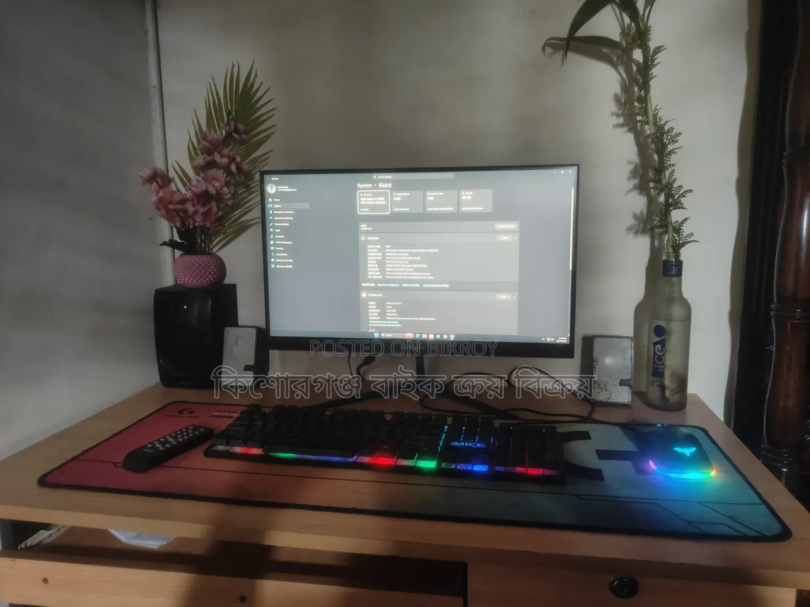 Desktop Computer 16GB AMD Ryzen 5 eMMC 256GB