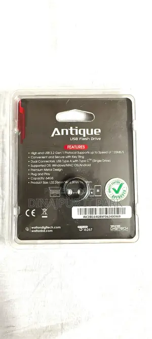 Walton Antique 64GB USB 3.2 OTG Flash Drive