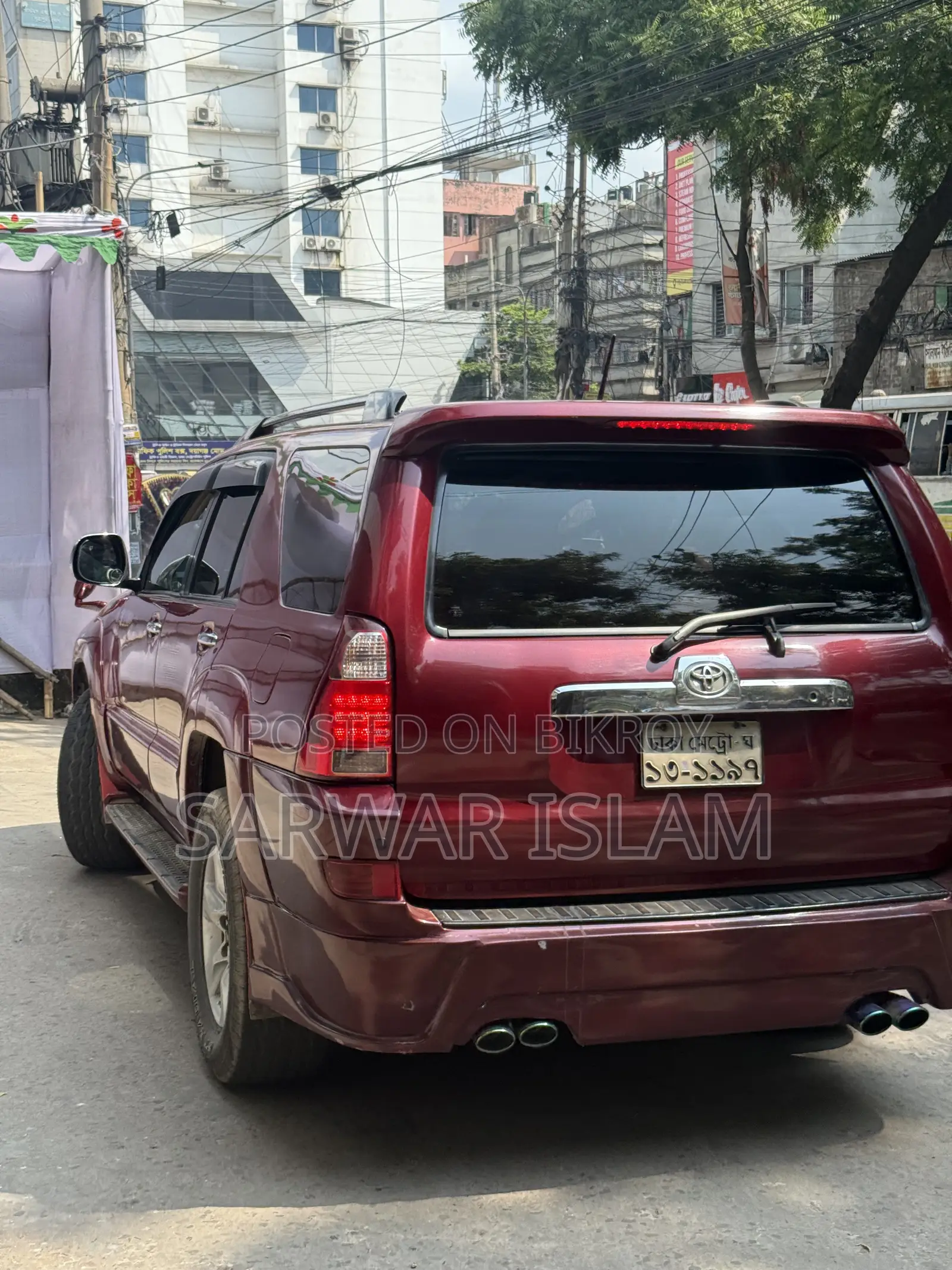 Toyota Hilux Surf 2004 Maroon