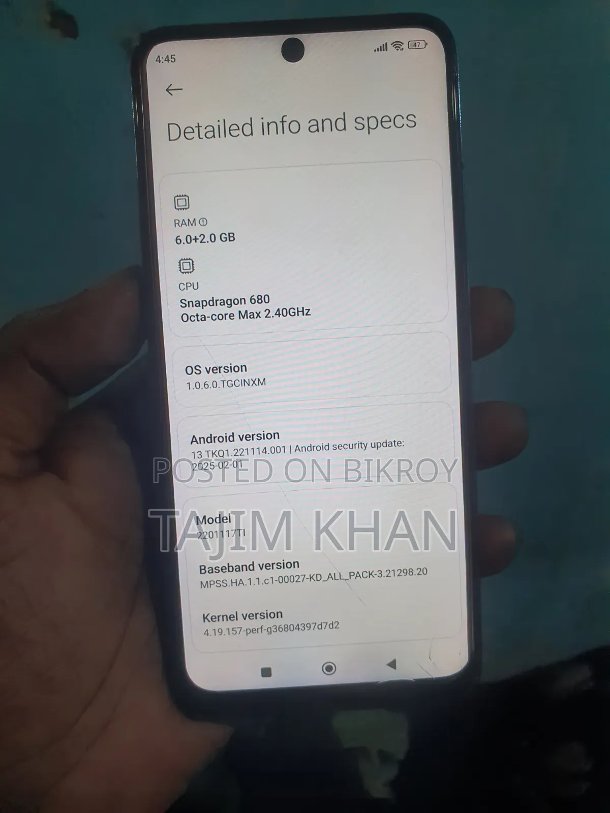 Xiaomi Redmi Note 11 128 GB Black