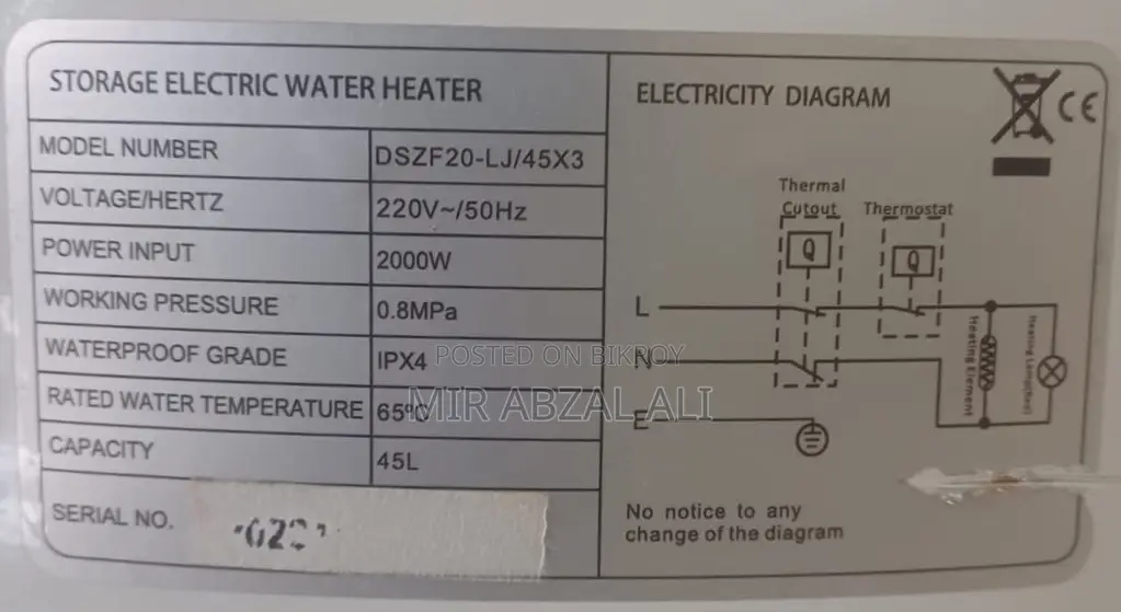 Gazi Geyser 45l 45x3