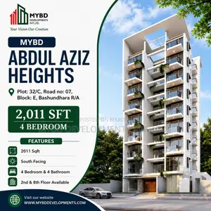 4-bedroom Apartment in Mybd Abdul Aziz, Bashundhara for Sale