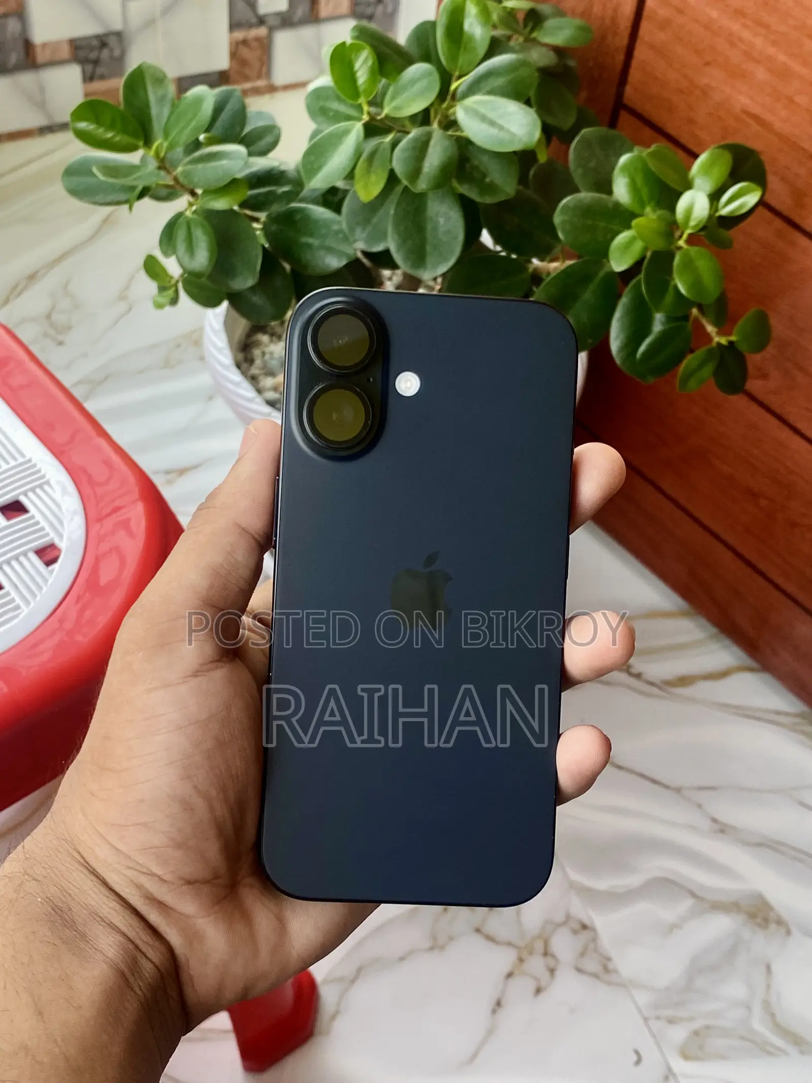 নতুন অ্যাপল আইফোন ১৬ ২৫৬ জিবি কালো