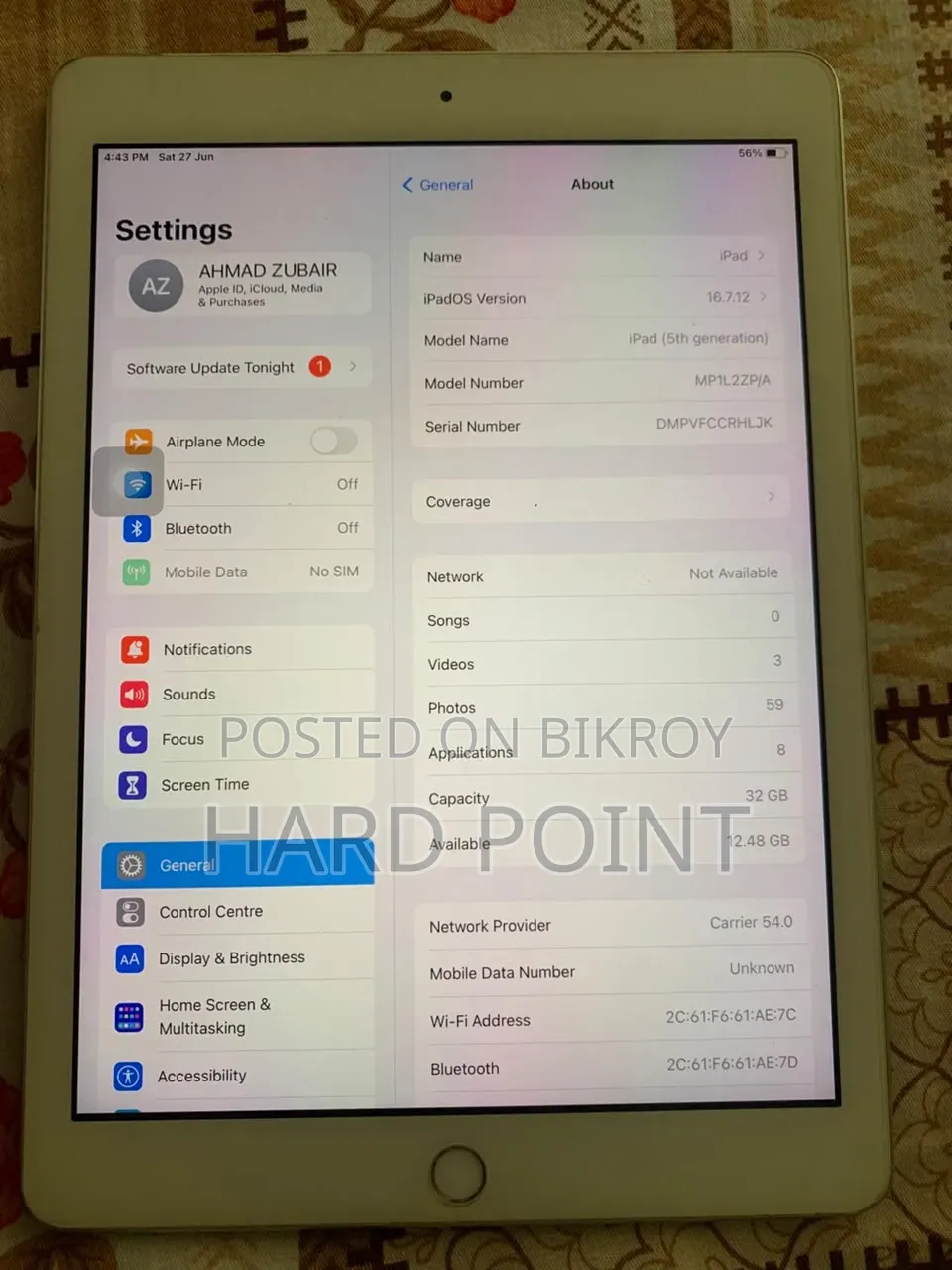 Apple iPad 4 Wi-Fi + Cellular 32 GB Silver