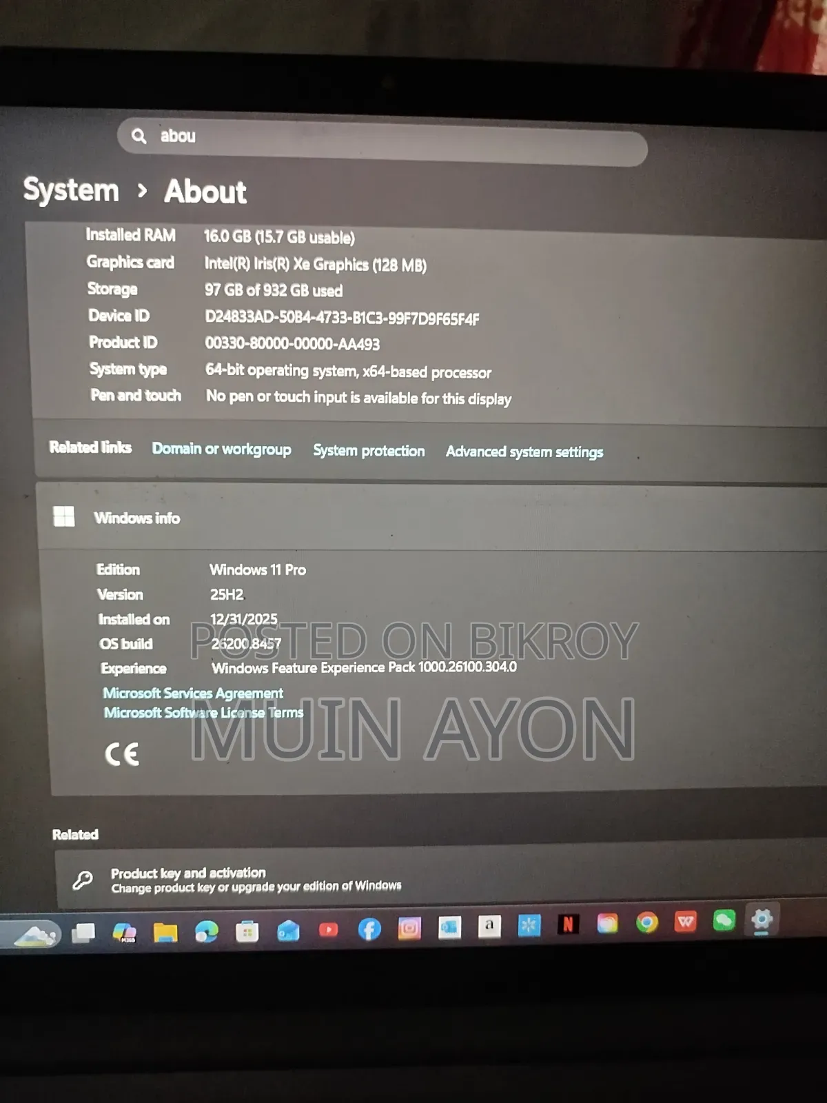 Laptop Asus 16GB Intel Core i5 SSHD+SSD 1T