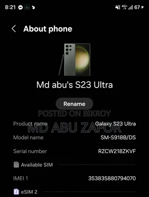 Samsung Galaxy S23 Ultra 256 GB Gray