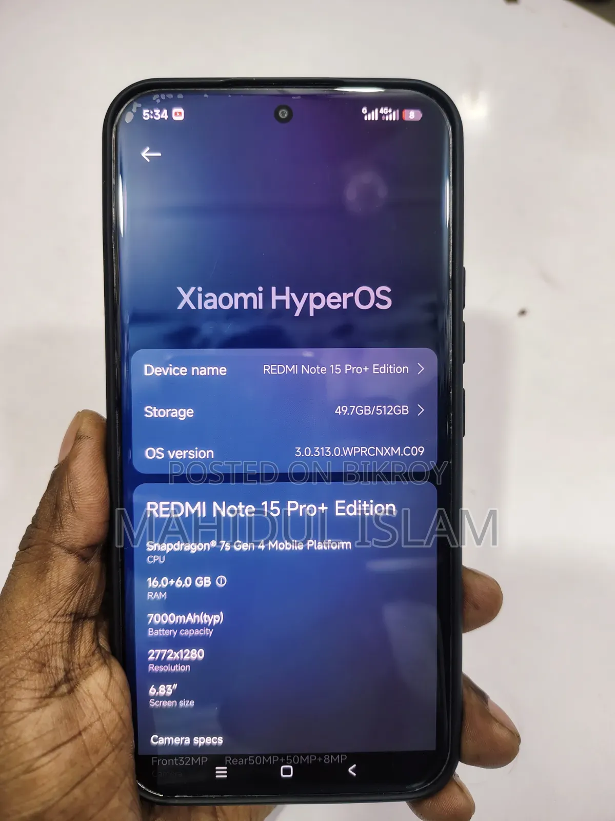 Xiaomi Redmi Note 15 Pro+ 512 GB Black