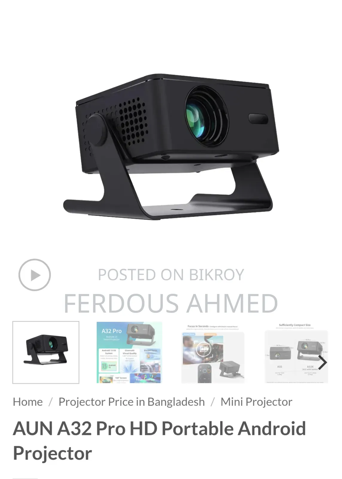 Projector Sell 100% Video Quality for Check WhatsApp