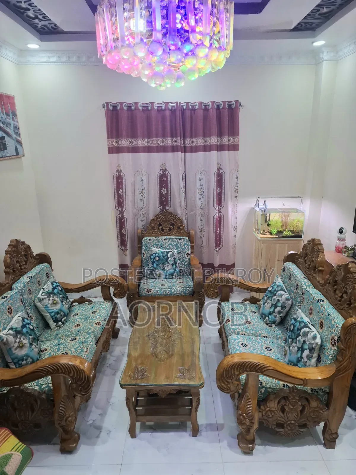 Orginal Segun Wooden Sofa Set Heavy