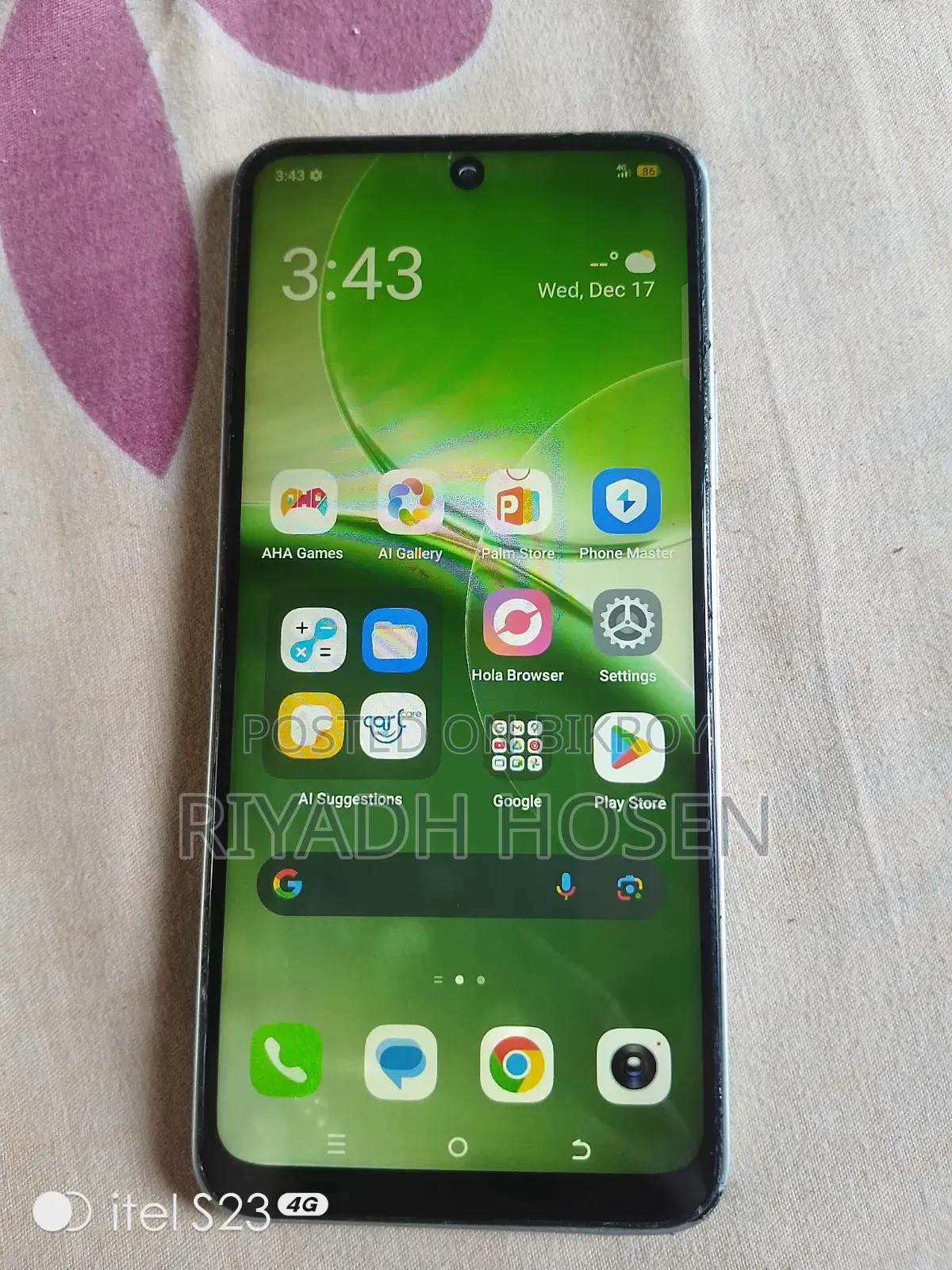 Itel S25 128 GB Green