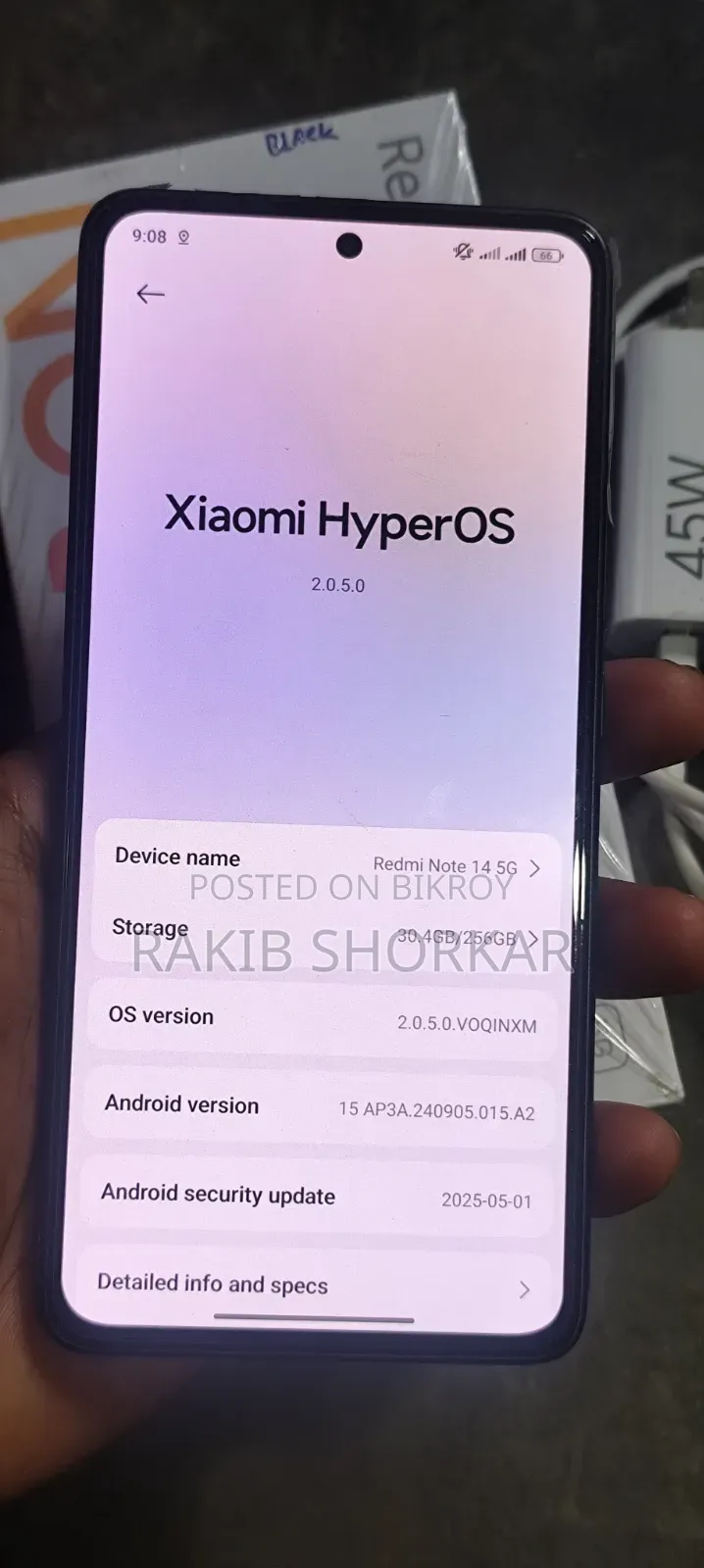 Xiaomi Redmi Note 14 4G 256 GB Black