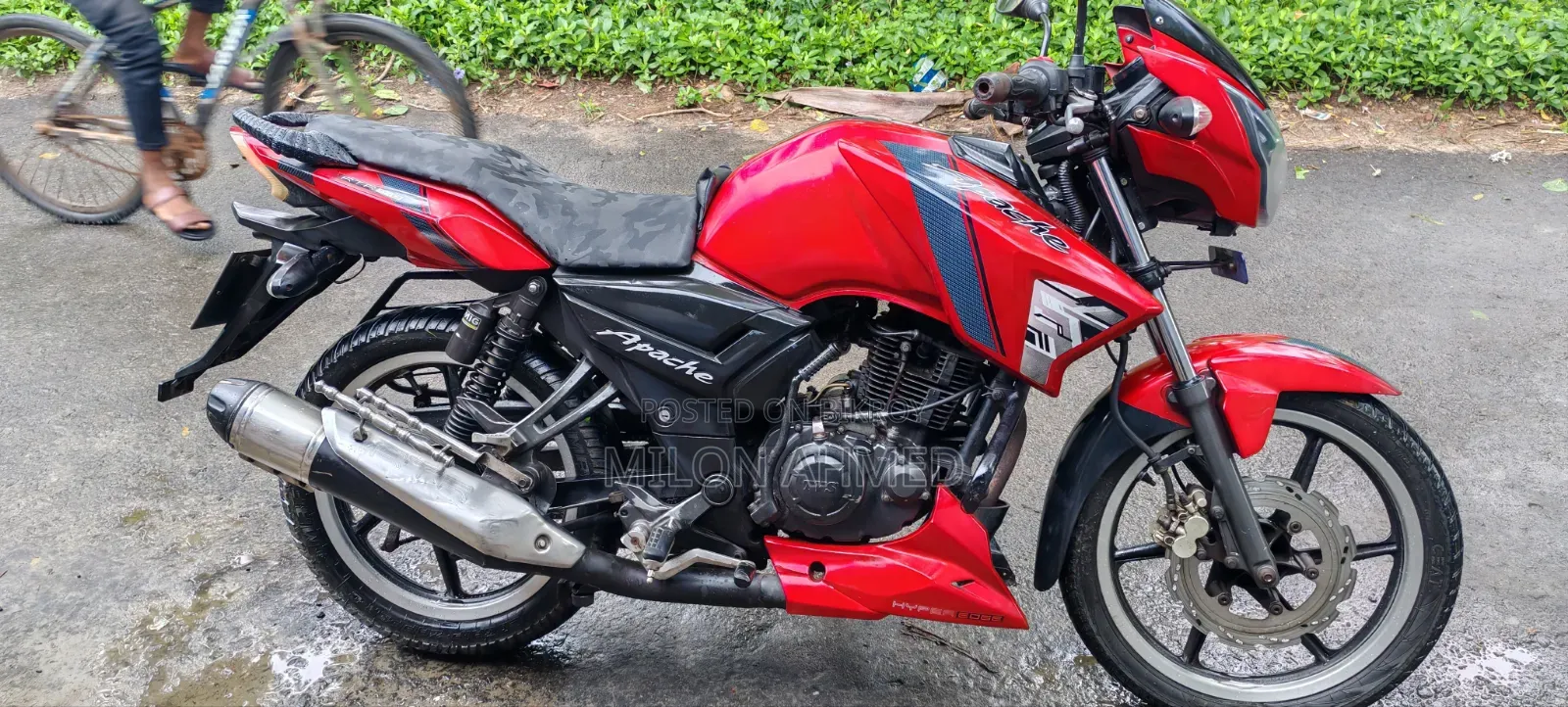 TVS Apache RTR 160 2V 2017 লাল