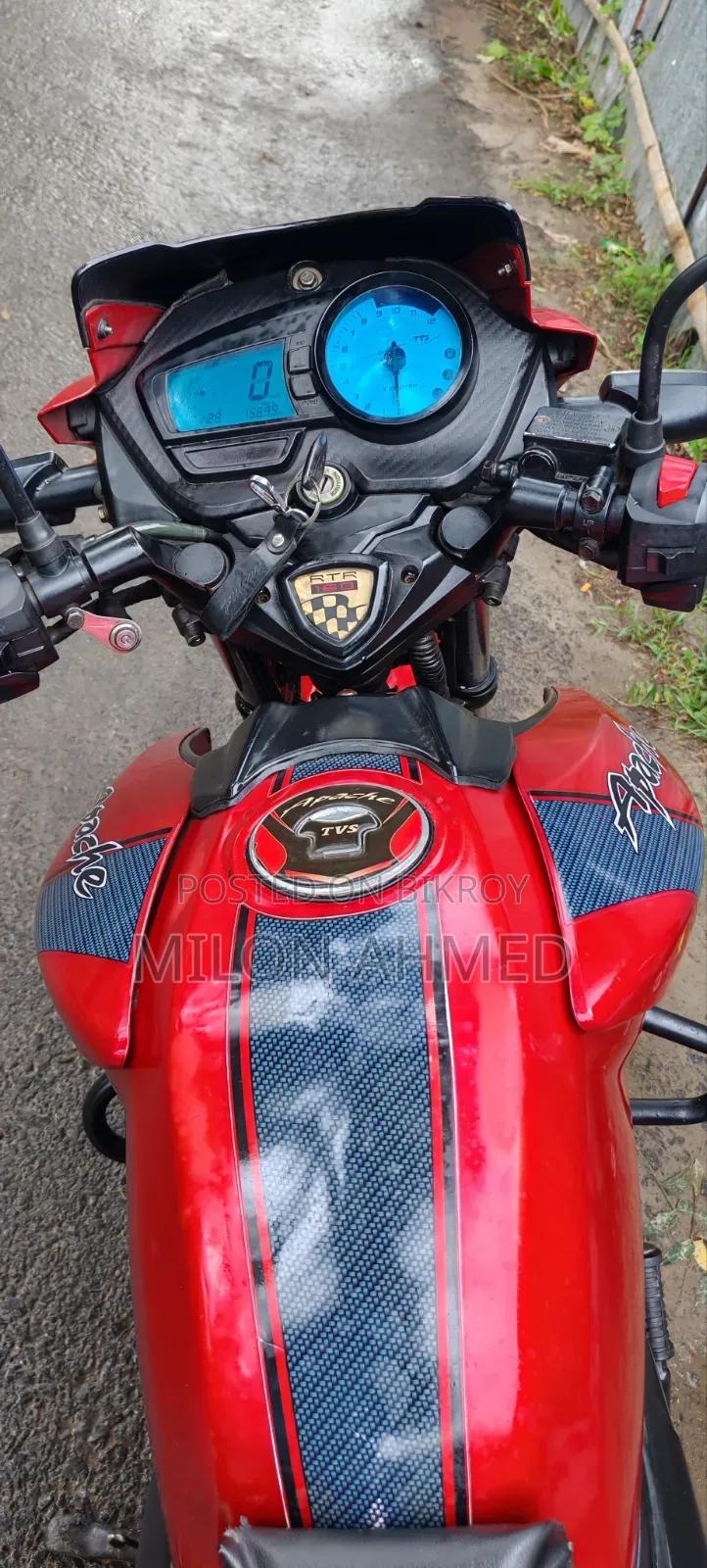 TVS Apache RTR 160 2V 2017 লাল