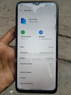 Oppo A17K 64 GB Silver