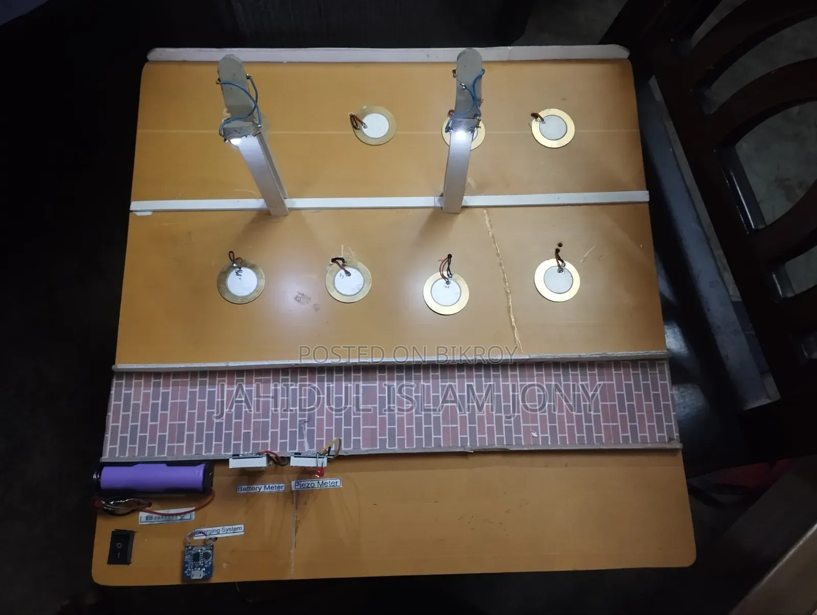 Footstep Power Genaration Project Using Peizo With Book File