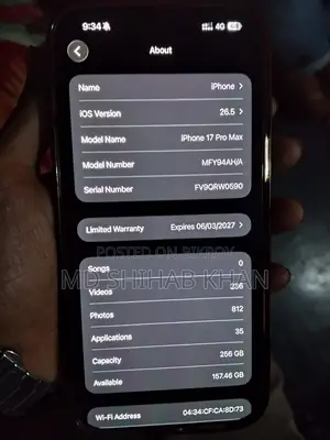 Apple iPhone 17 Pro Max 256 GB Orange