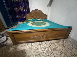 Queen Size Wooden Bed (Shil Karoi) 6/7”//সিল কড়ই বক্স খাট