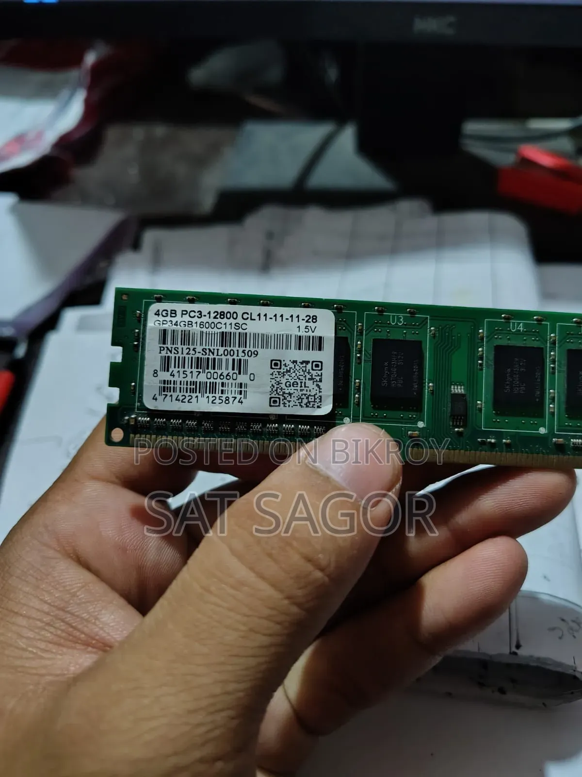 PC RAM DDR3 4 GB