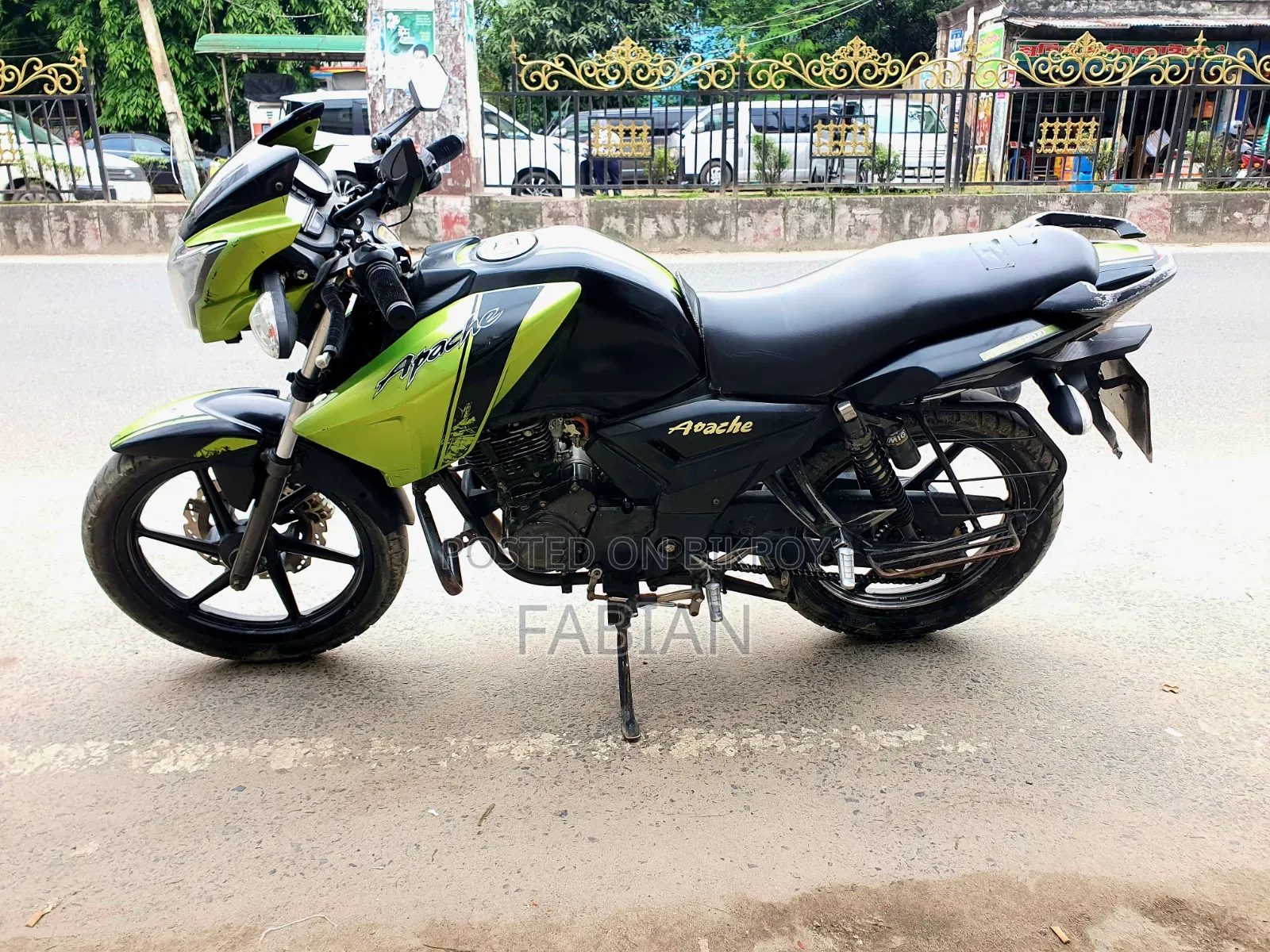 TVS Apache RTR 160 2V 2015 Green