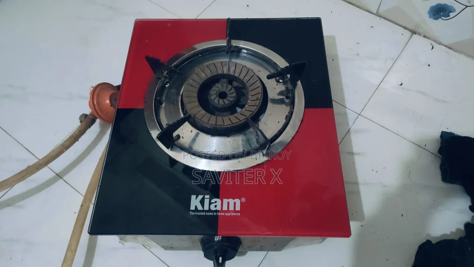 Kiam Single Burner Glass Gas Stove