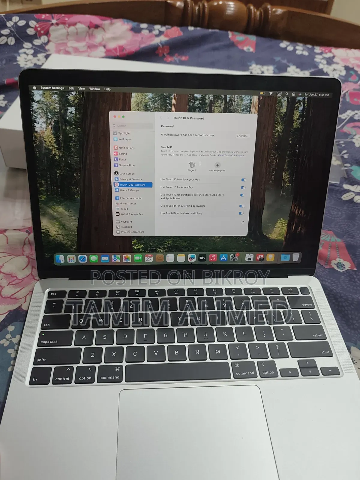 Laptop Apple MacBook Air 2020 8GB Intel Core i3 SSD 256GB