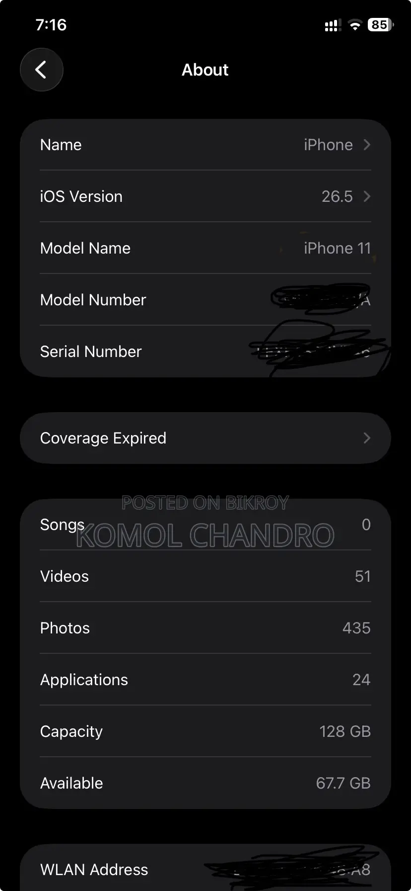 Apple iPhone 11 128 GB Purple