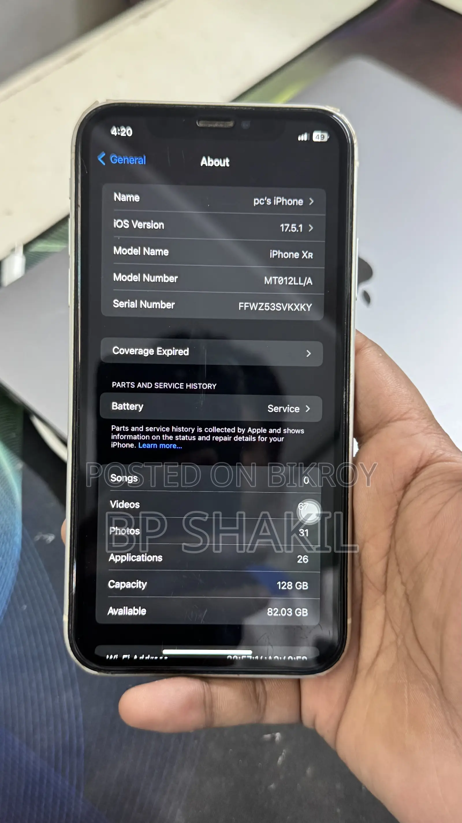 Apple iPhone XR 128 GB White
