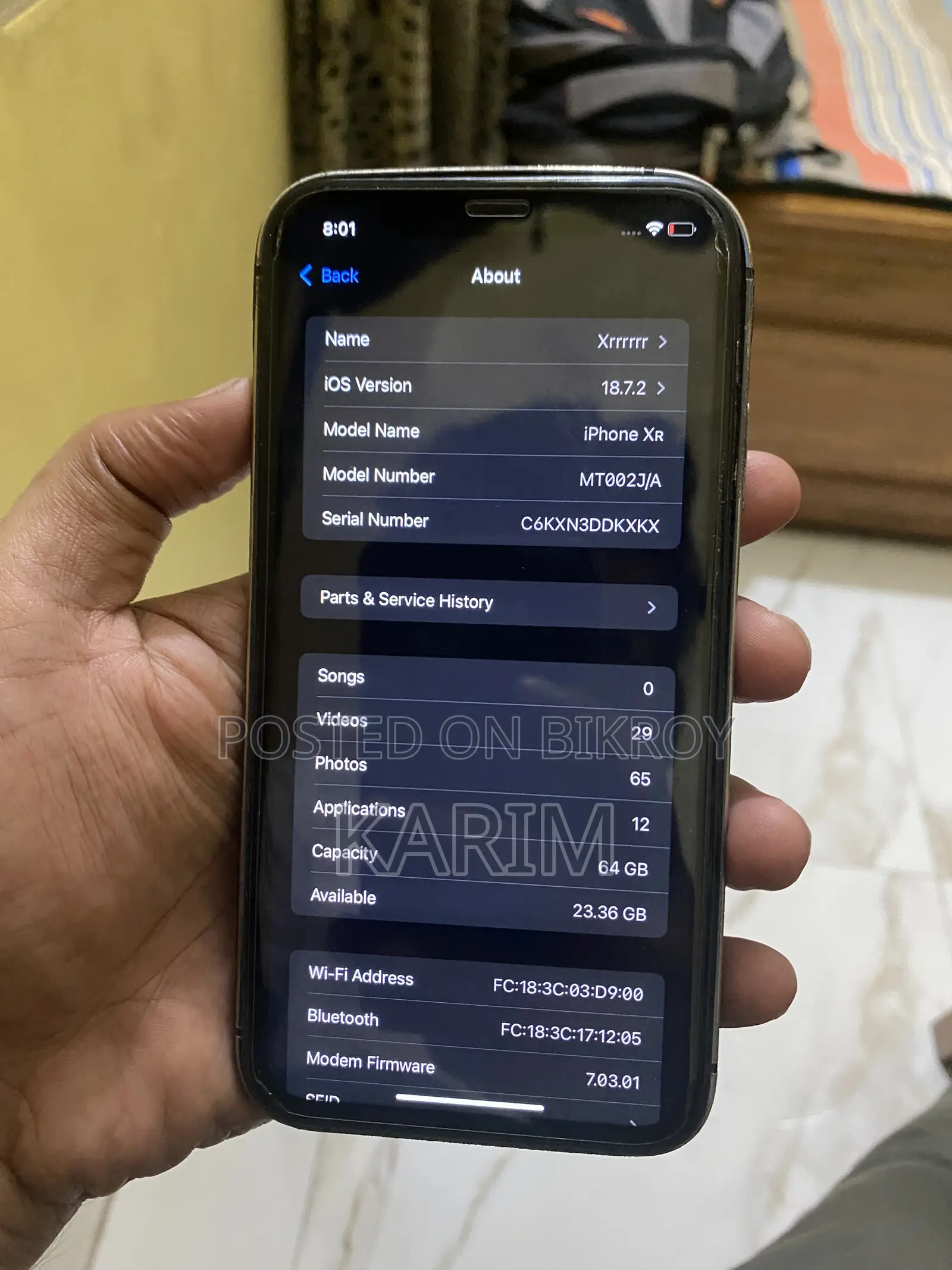 Apple iPhone XR 64 GB Black