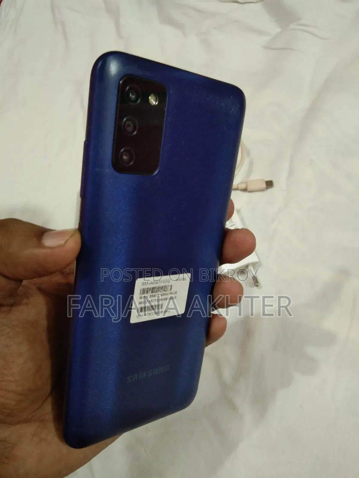 স্যামসাং গ্যালাক্সি এ০৩এস ৬৪ জিবি নীল
