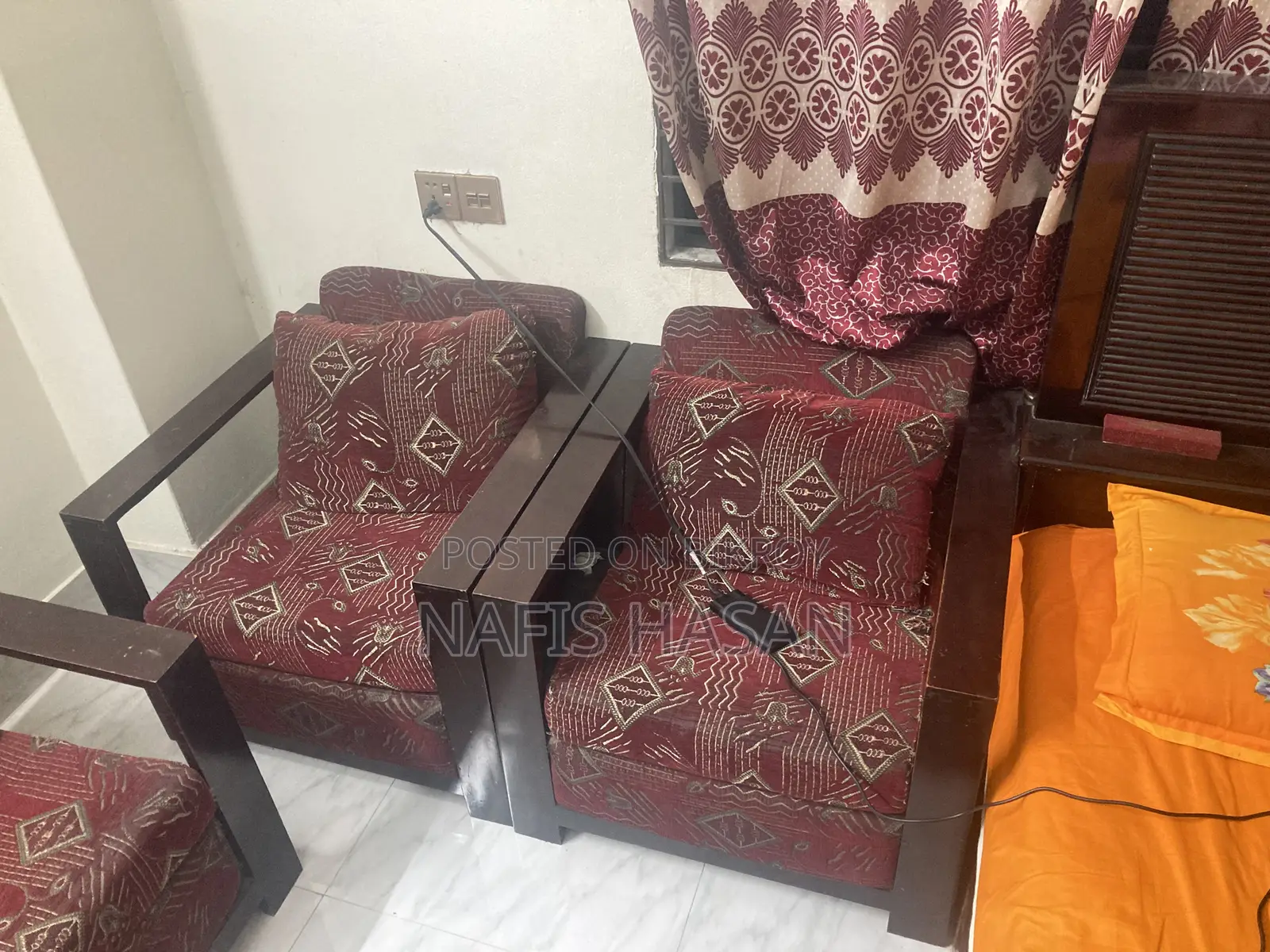 Red Sofa Set