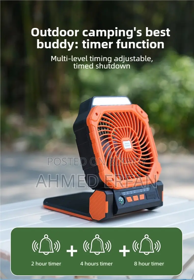 Solar Electric Fan + Light