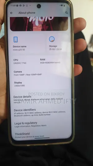 New Motorola Moto G35 128 GB Green