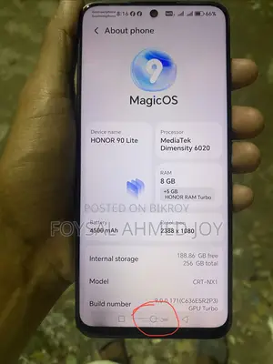 Honor 90 Lite 256 GB Black