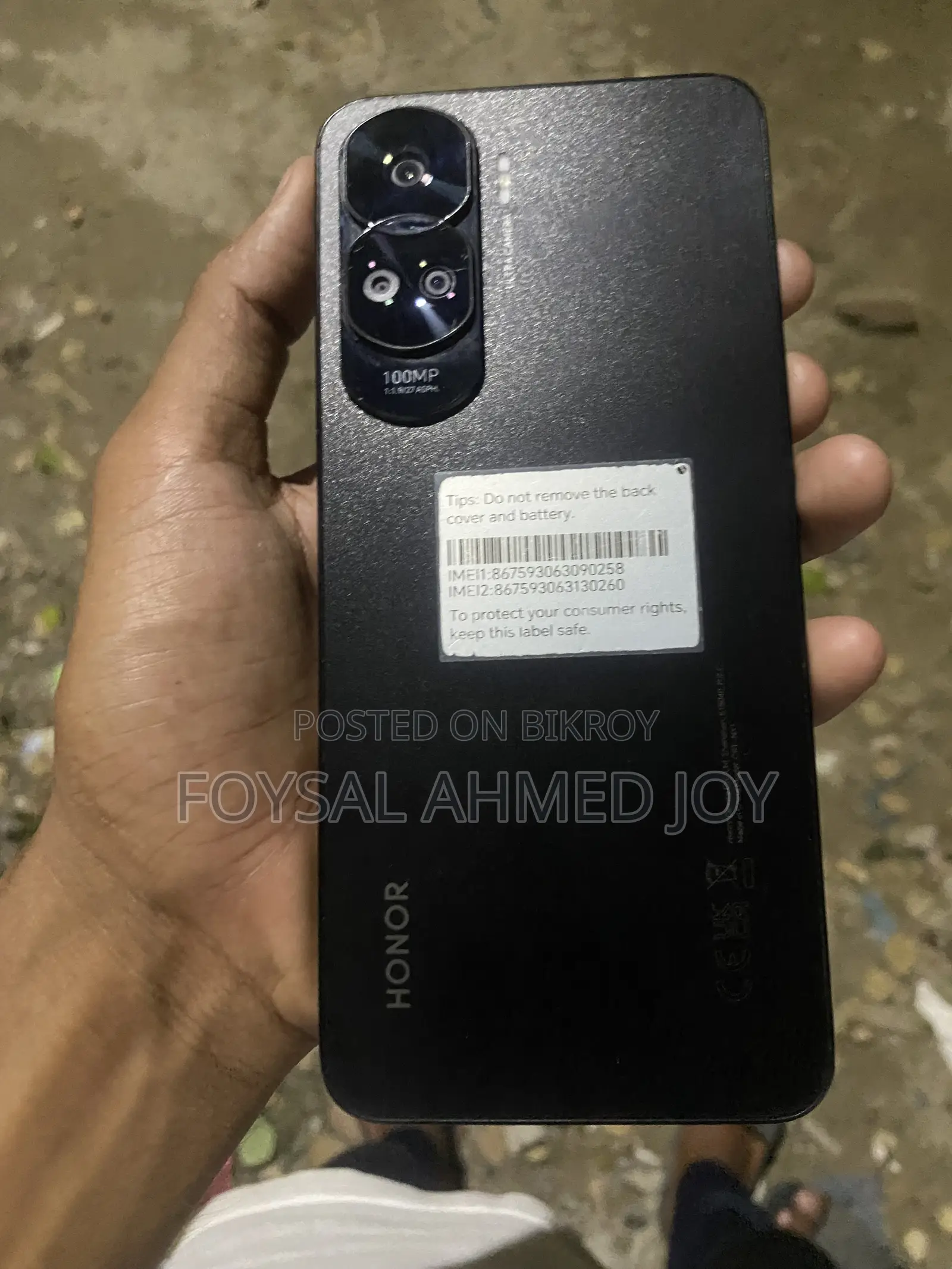 Honor 90 Lite 256 GB Black
