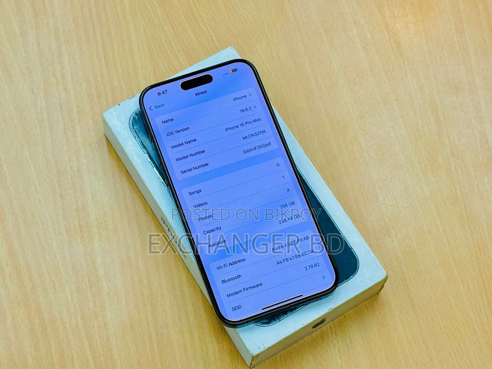 Apple iPhone 15 Pro 256 GB Blue