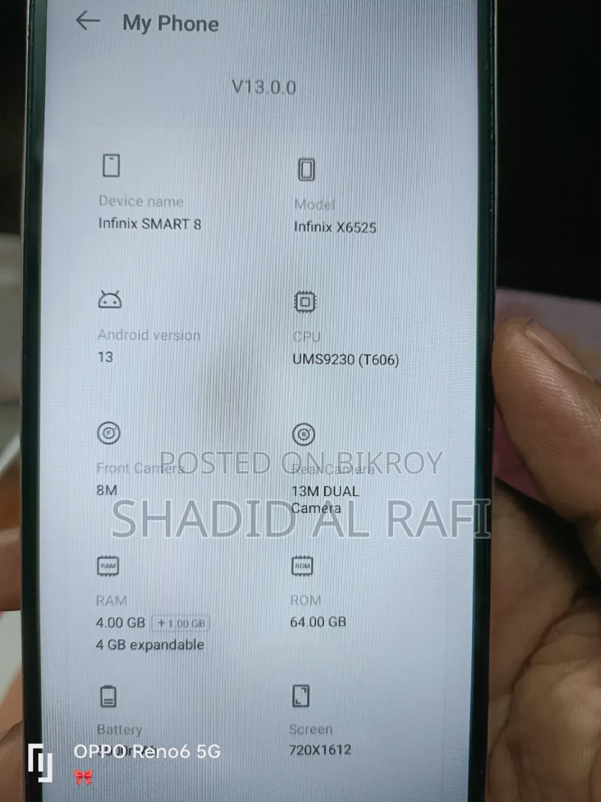 Infinix Smart 8 64 GB Gold
