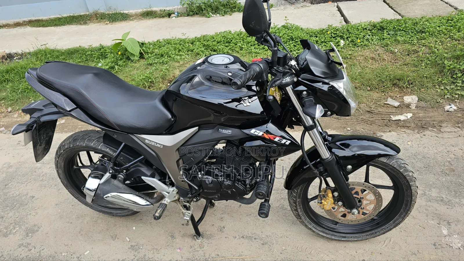New Suzuki Gixxer Monotone 2024 Black