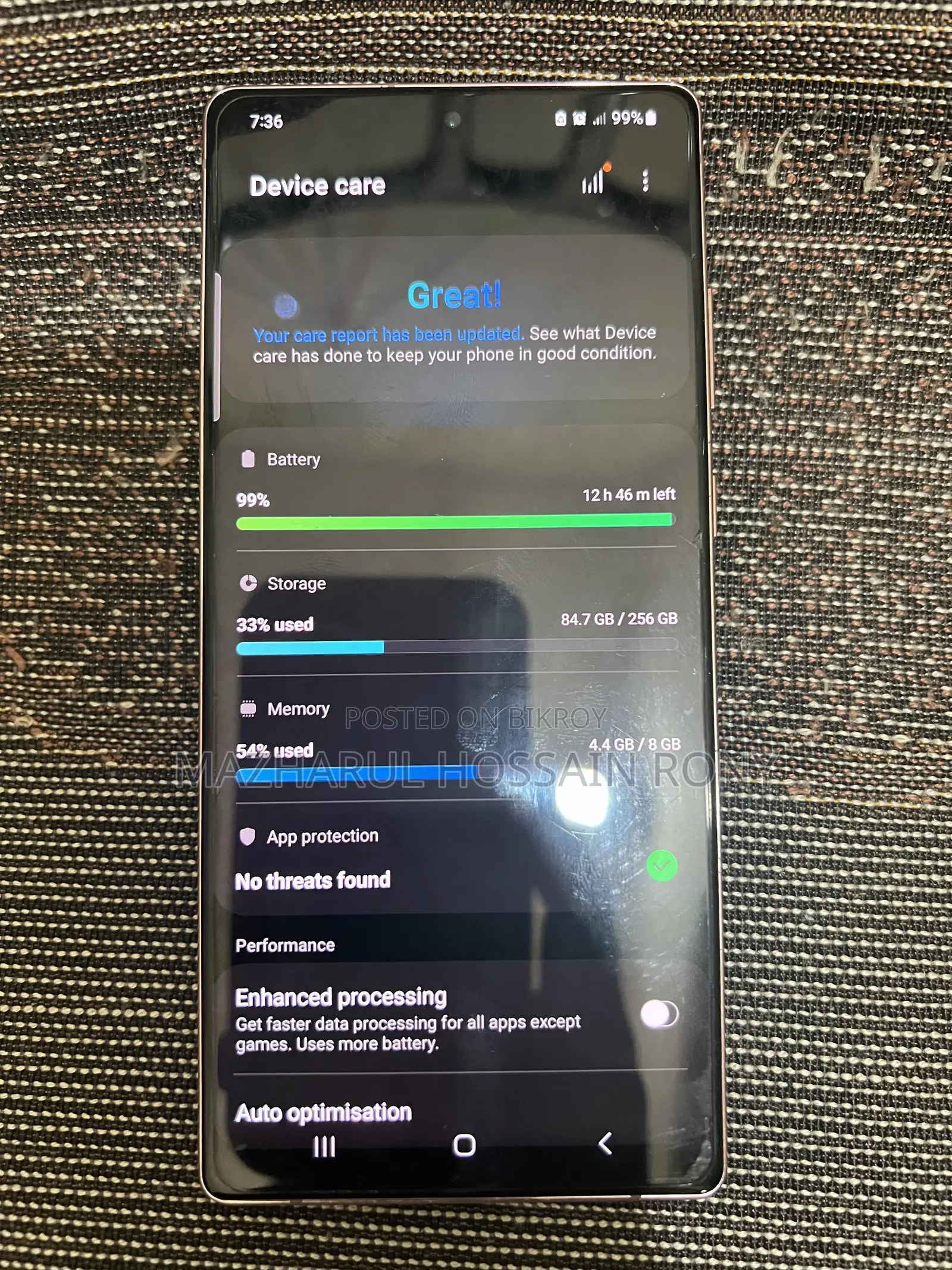 Samsung Galaxy Note 20 256 GB Gold