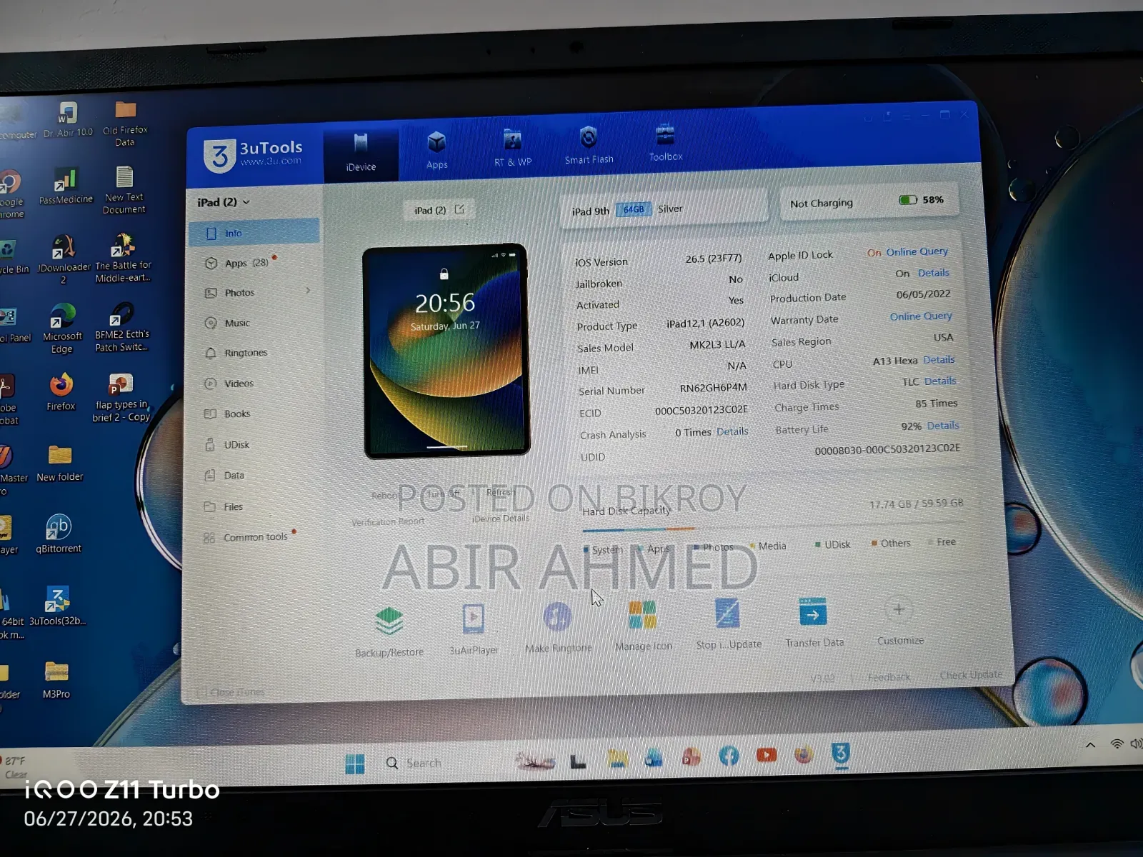 Apple iPad 10.2 (2021) 64 GB Silver