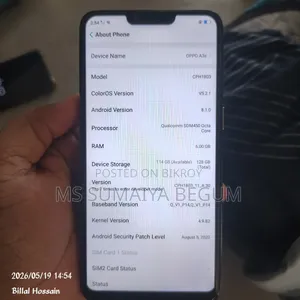 Oppo A3s 64 GB Gray