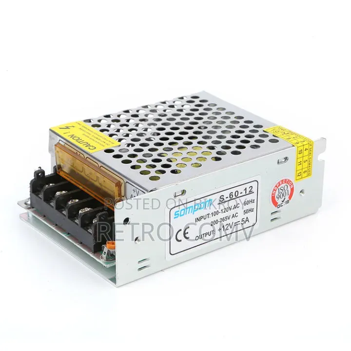 12V 5A SMPS Power Supply - Brand New | Multi-Purpose