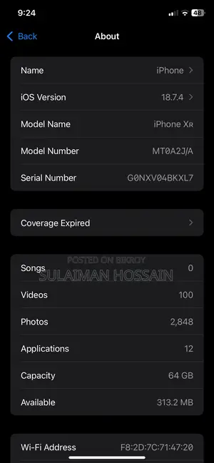 Apple iPhone XR 64 GB White