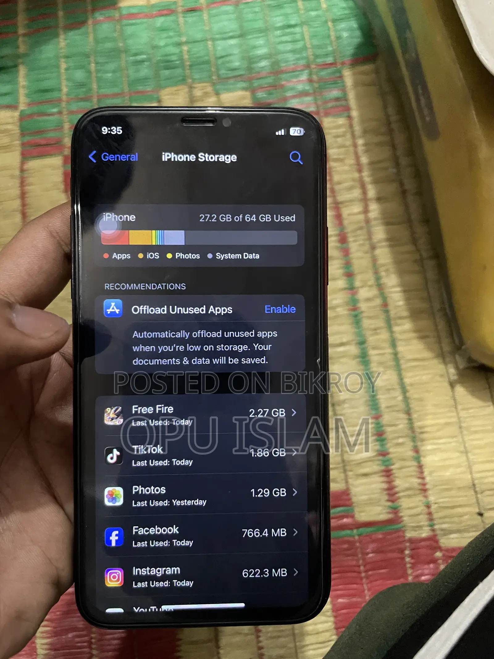 Apple iPhone X 64 GB Black