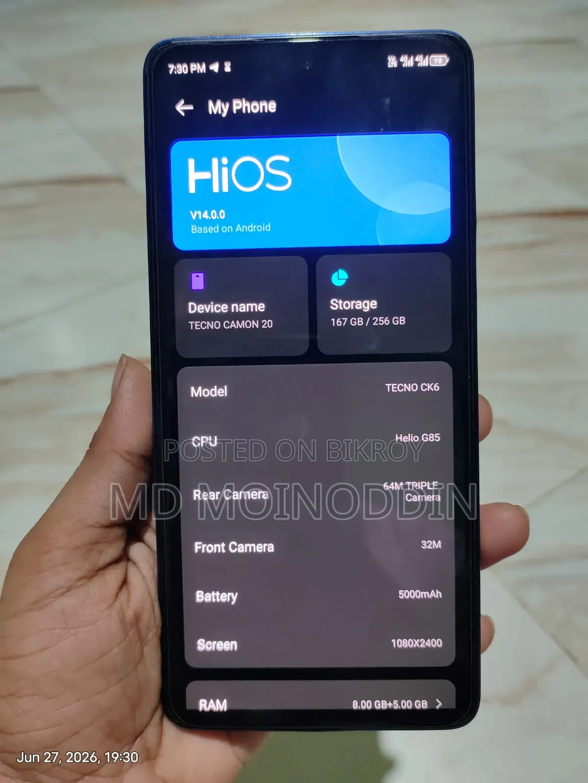 Tecno Camon 20 256 GB