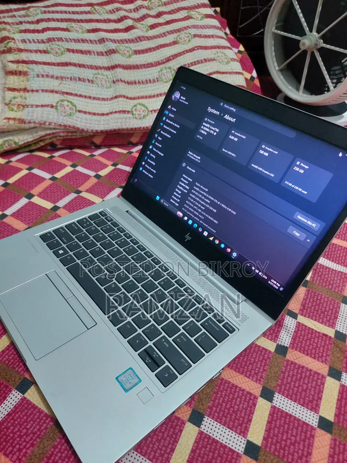 Laptop HP EliteBook 830 G5 8GB Intel Core I5 SSD 256GB