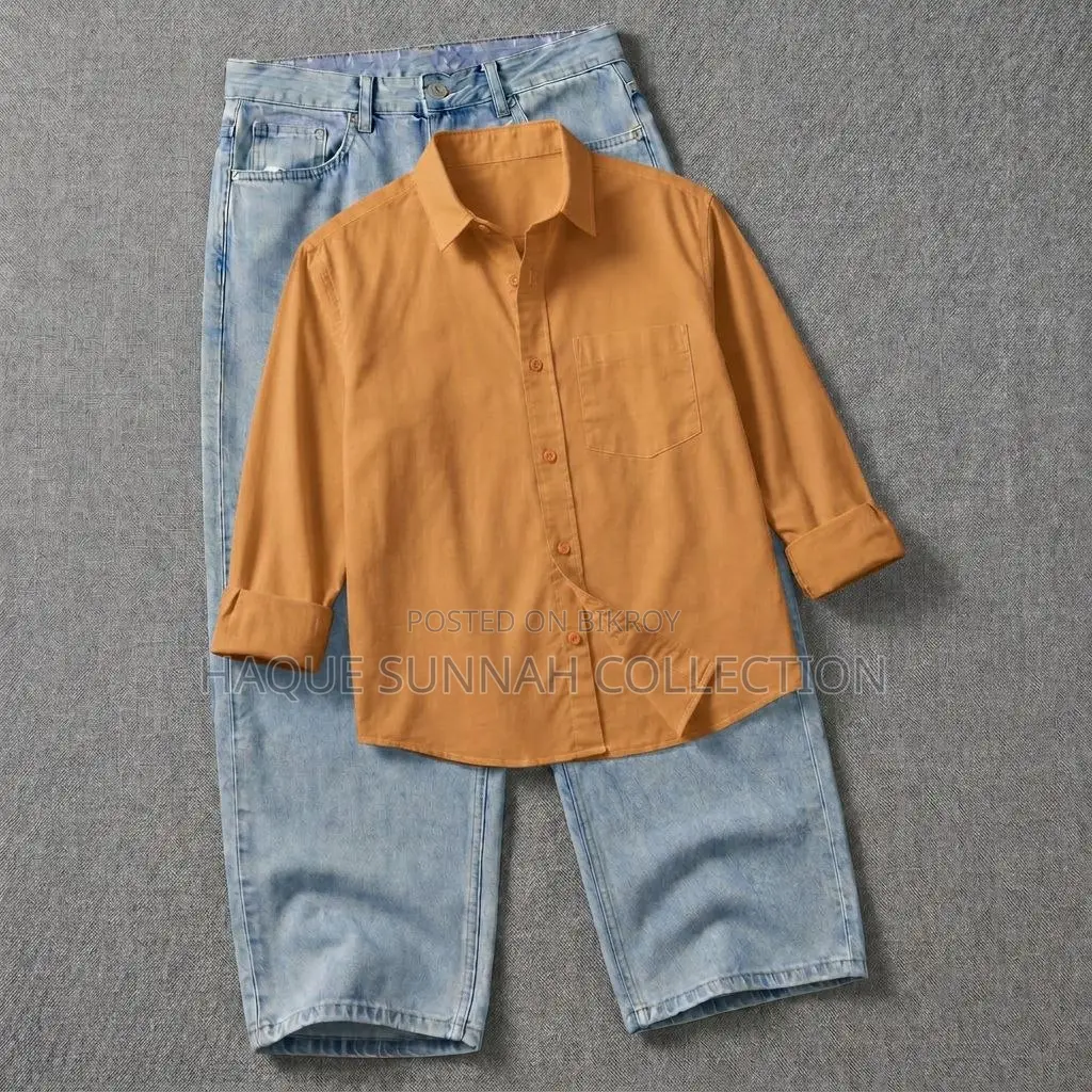 Oxford Shirt and Baggy Jeans