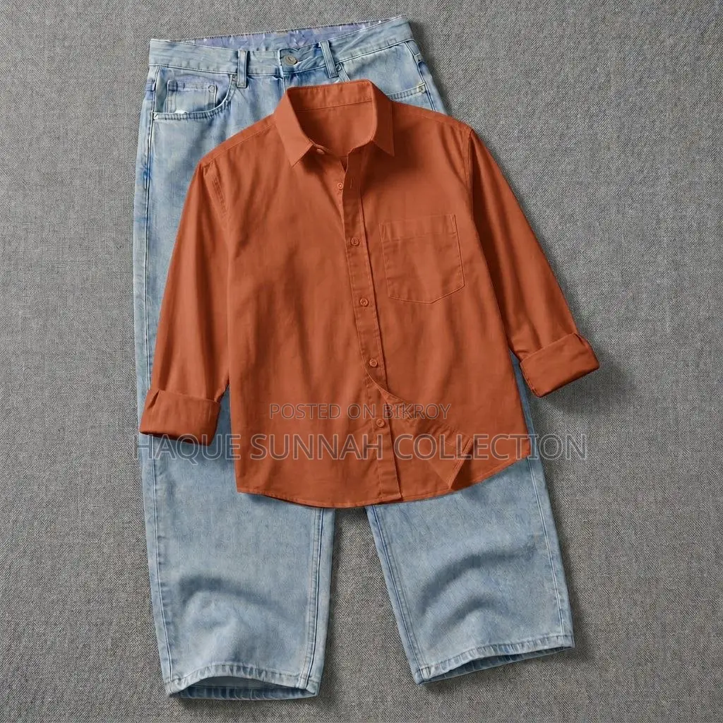 Oxford Shirt and Baggy Jeans