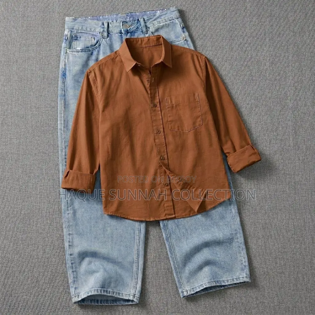 Oxford Shirt and Baggy Jeans