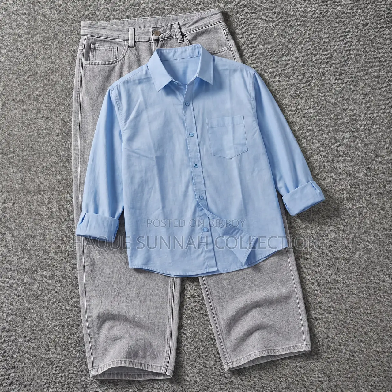Oxford Shirt and Baggy Jeans