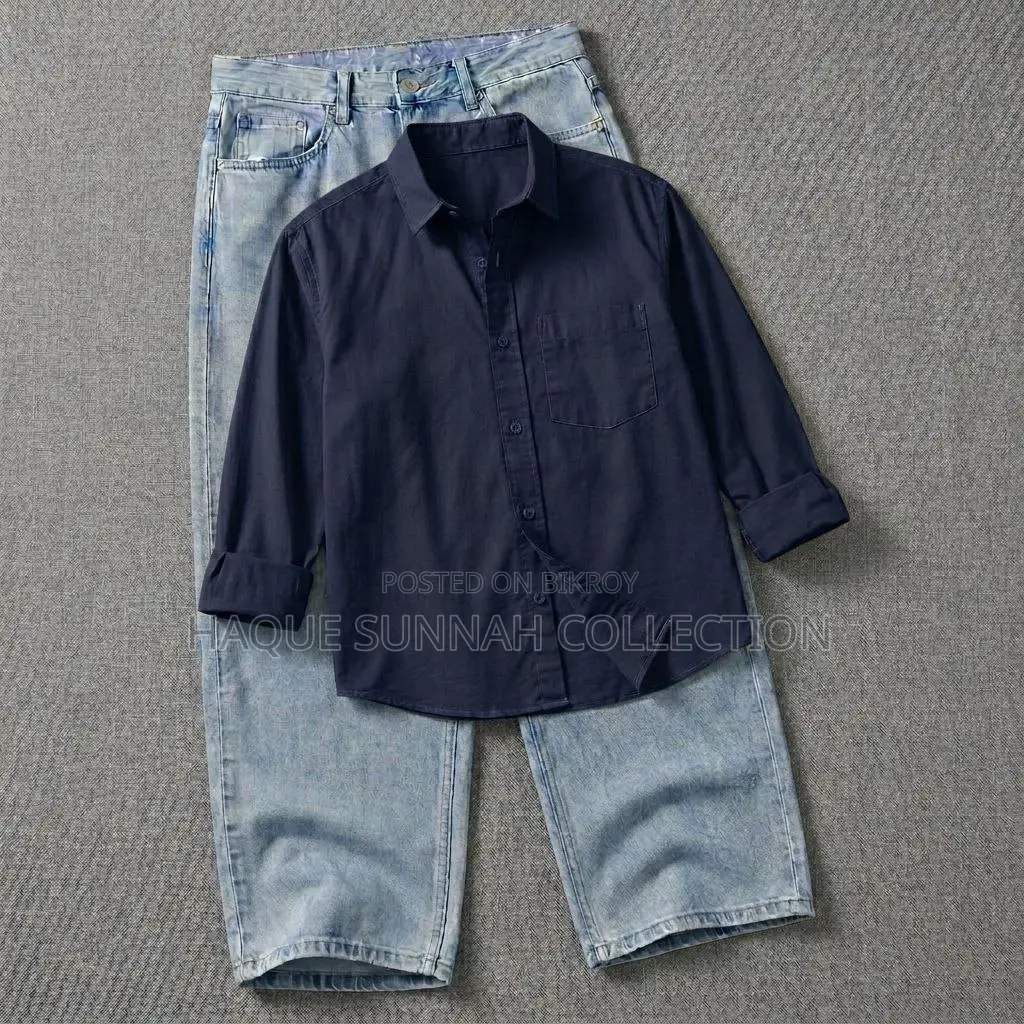 Oxford Shirt and Baggy Jeans
